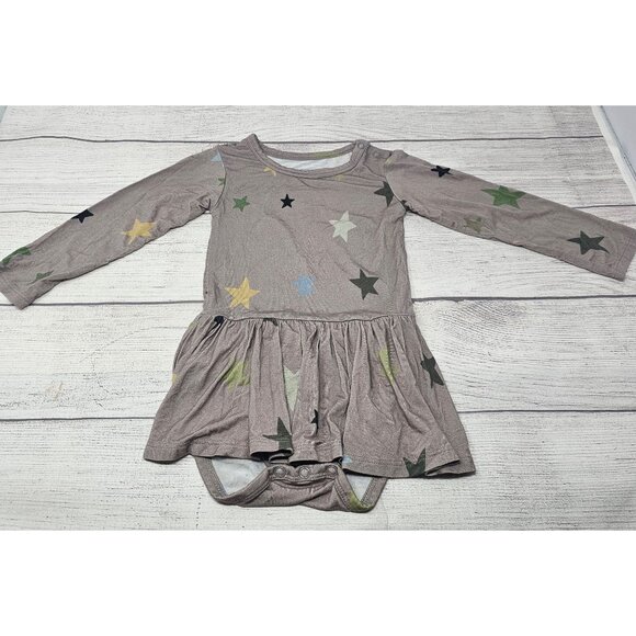 Posh Peanut Baby Gir; Star Long Sleeve Twirl Bodysuit 18-24 months - Picture 3 of 5